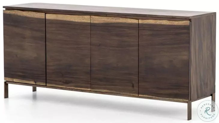Live Edge Bronzed Iron Sideboard
