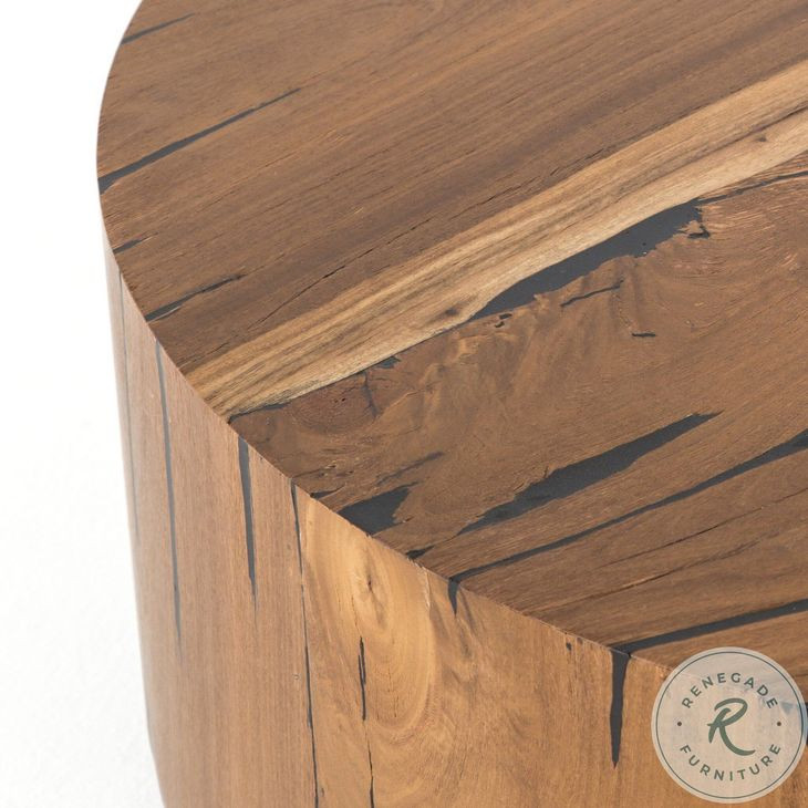 Hudson Natural Yukas Resin Round End Table