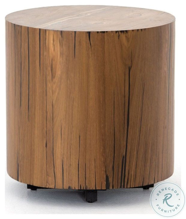 Hudson Natural Yukas Resin Round End Table