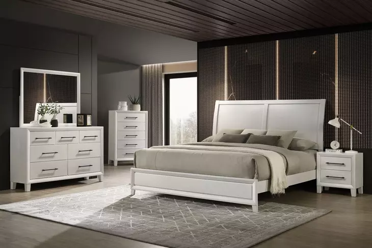 Ballard White 5 Drawer Chest