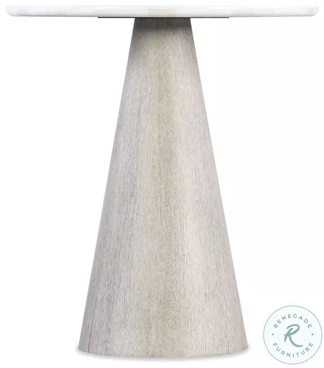 Modern Mood Light Brown And White Round Accent Table