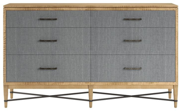 Loft Brown and Gray 6 Drawer Dresser