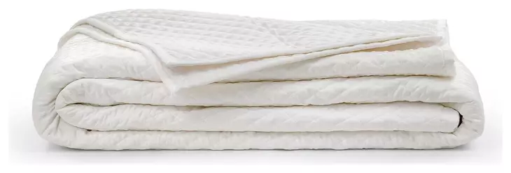 Diamond White King Quilt