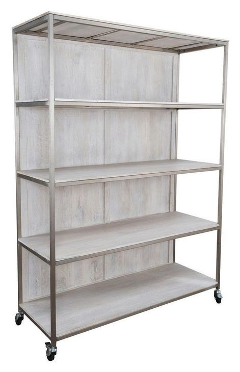 Claremont Silver Storage Rack with Casters