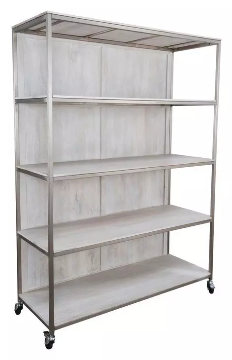Claremont Silver Storage Rack with Casters