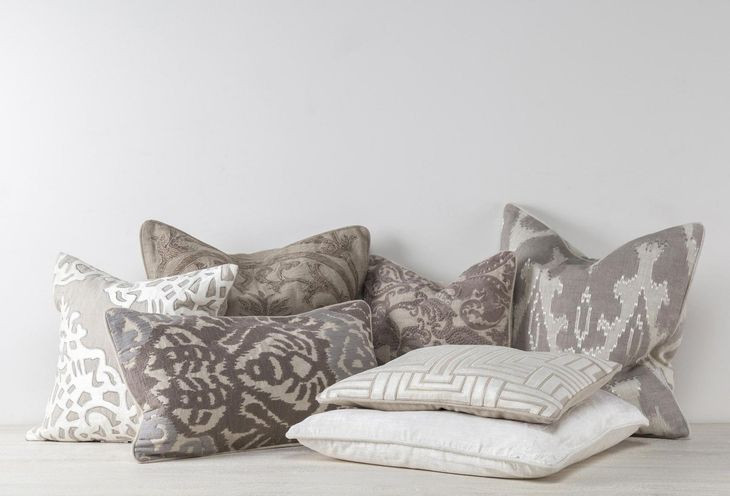 Adore Fae Gray Square Accent Pillow