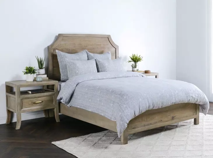 French Herringbone Storm Standard Sham