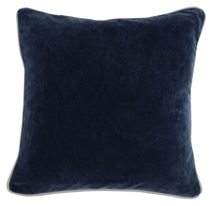 Heirloom Velvet Navy 18 x 18" Accent Pillow