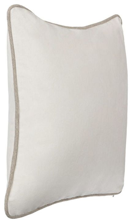 Heirloom Velvet Ivory 18 x 18" Accent Pillow