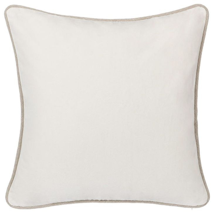 Heirloom Velvet Ivory 18 x 18" Accent Pillow