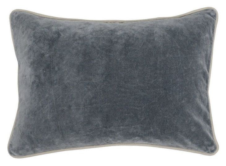 Heirloom Velvet Stone Gray Rectangular Accent Pillow