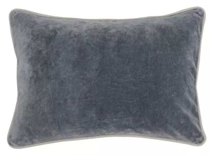 Heirloom Velvet Stone Gray Rectangular Accent Pillow Set of 2