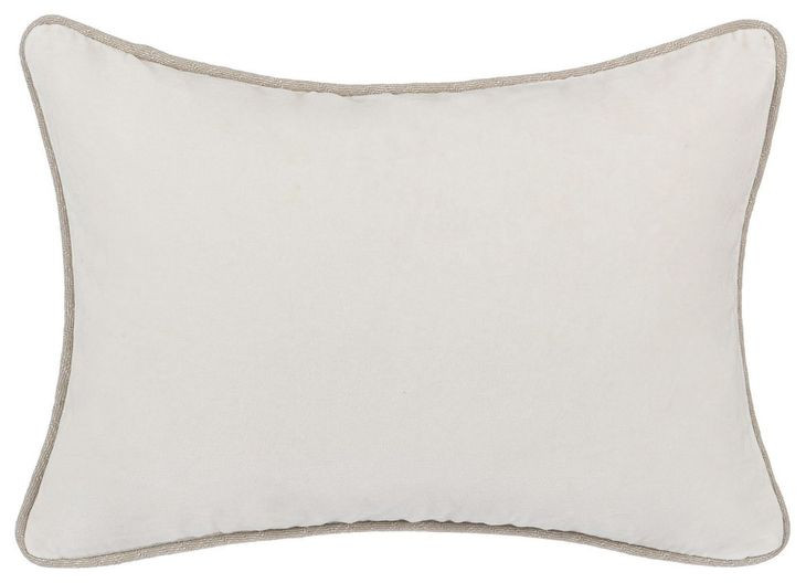 Heirloom Velvet Ivory Rectangular Accent Pillow