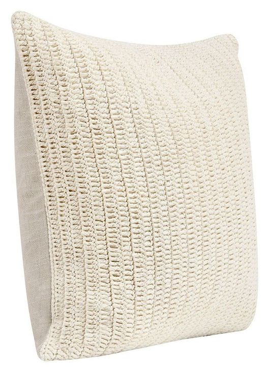 Macie and Rina Ivory Square Accent Pillow