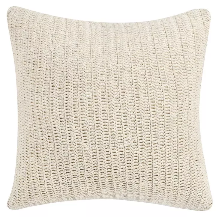 Macie and Rina Ivory Square Accent Pillow Set of 2
