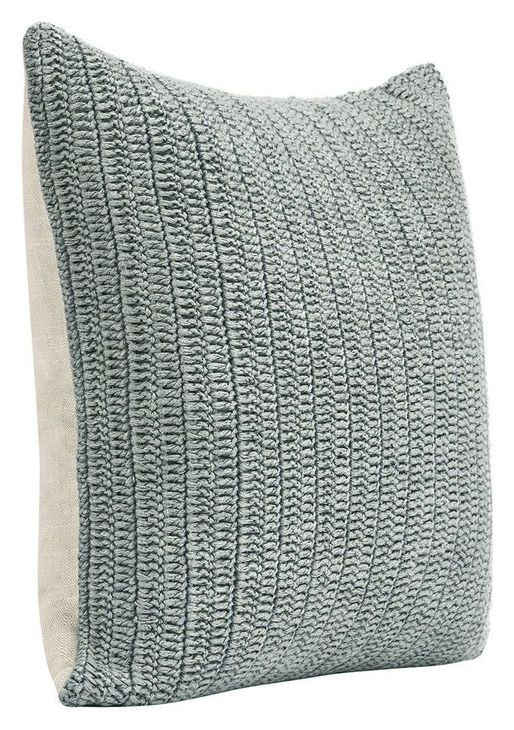 Macie and Rina Stone Gray Square Accent Pillow