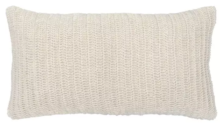 Macie and Rina Ivory Rectangular Accent Pillow Set of 2