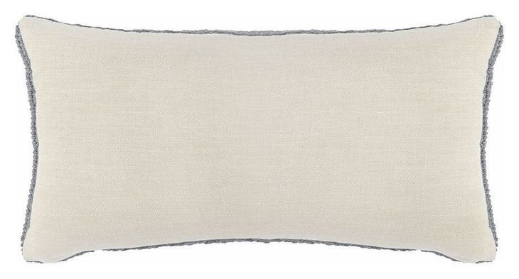 Macie and Rina Stone Gray Rectangular Accent Pillow