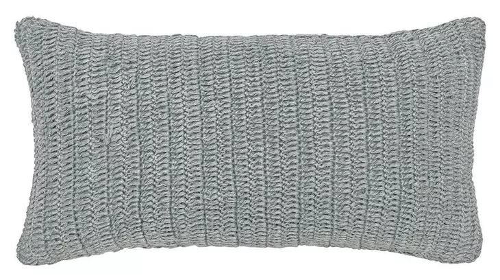 Macie and Rina Stone Gray Rectangular Accent Pillow Set of 2