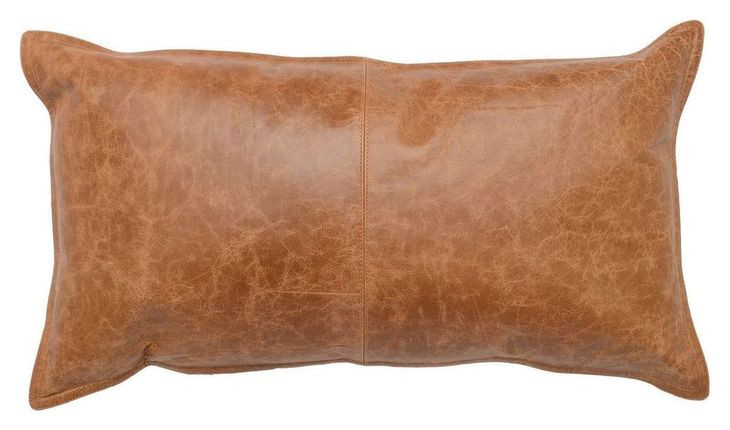Soco Leather Dumont Chestnut 14 x 26" Accent Pillow