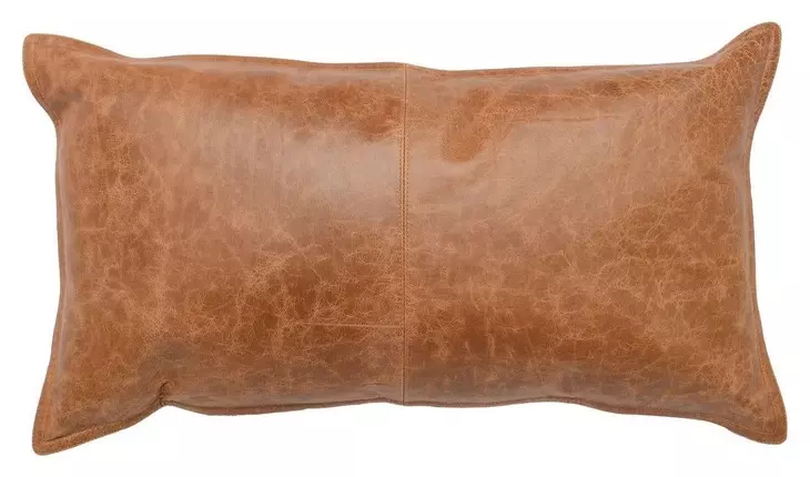 Soco Leather Dumont Chestnut 14 x 26" Accent Pillow Set of 2
