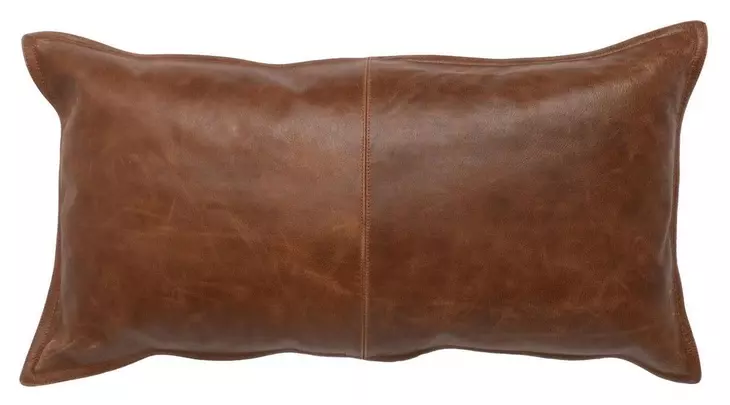Soco Leather Kona Brown Rectangular Accent Pillow Set of 2