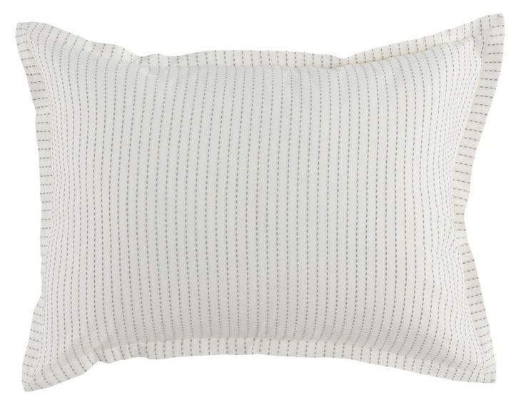 Karina Ivory and Gray Standard Sham