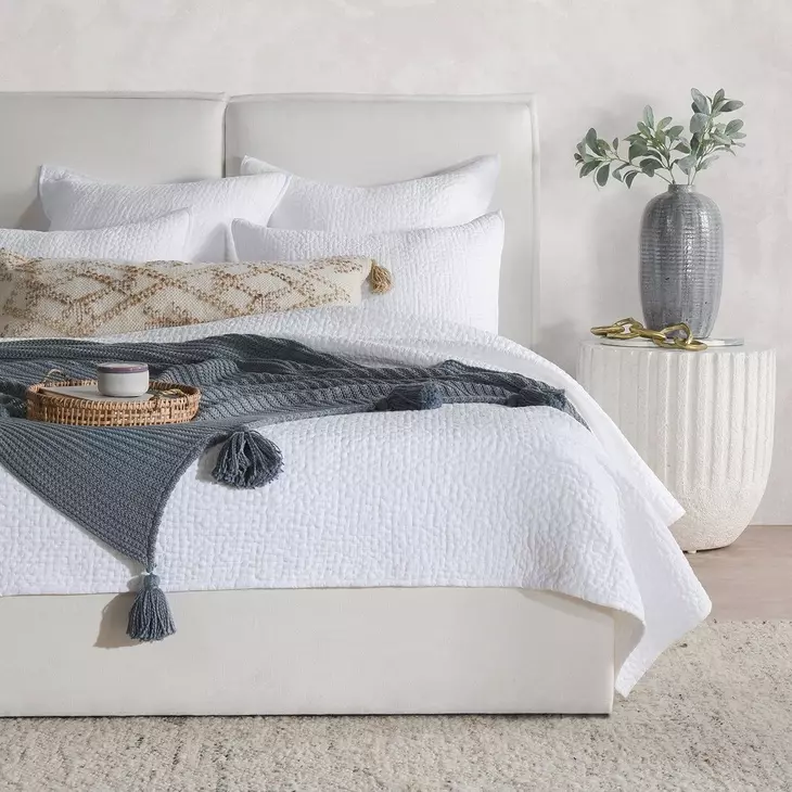 Danica White King Quilt