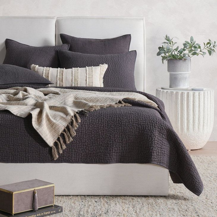 Danica Charcoal Euro Sham