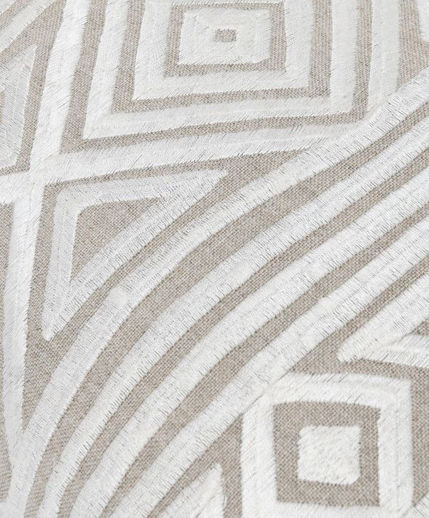 Intrigue Raleigh Natural and Ivory Rectangular Accent Pillow