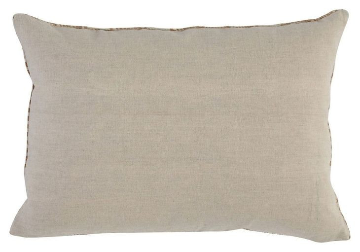 Affinity Haven Gold and Ivory Rectangular Accent Pillow