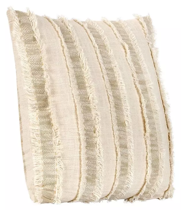 Affinity Nenna Natural and Ivory Square Accent Pillow Set of 2
