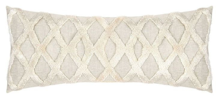 Intrigue Ellett Natural and Ivory Rectangular Accent Pillow