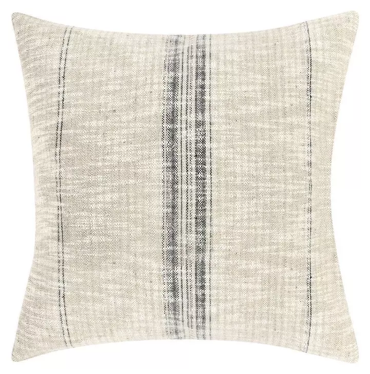 Repose Ria Natural and Black Square Accent Pillow Set of 2