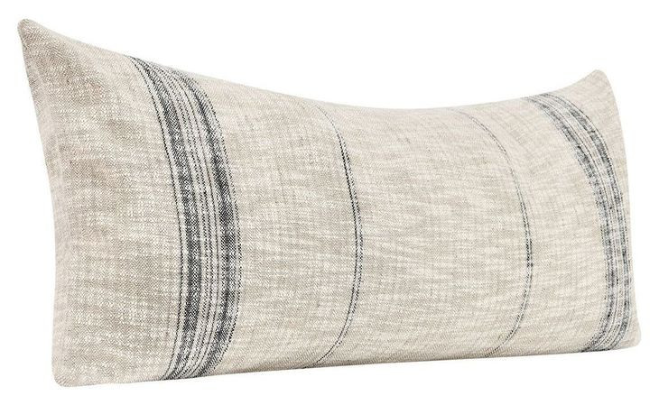 Repose Ria Natural and Black Rectangular Accent Pillow