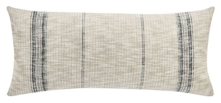 Repose Ria Natural and Black Rectangular Accent Pillow