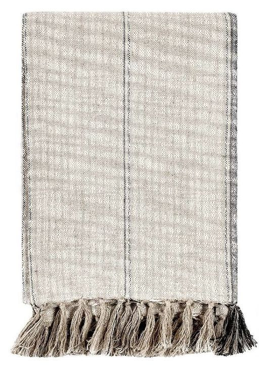 Throws Ria Natural and Black Throw