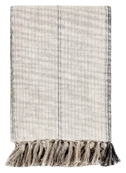 Throws Ria Natural and Black Throw