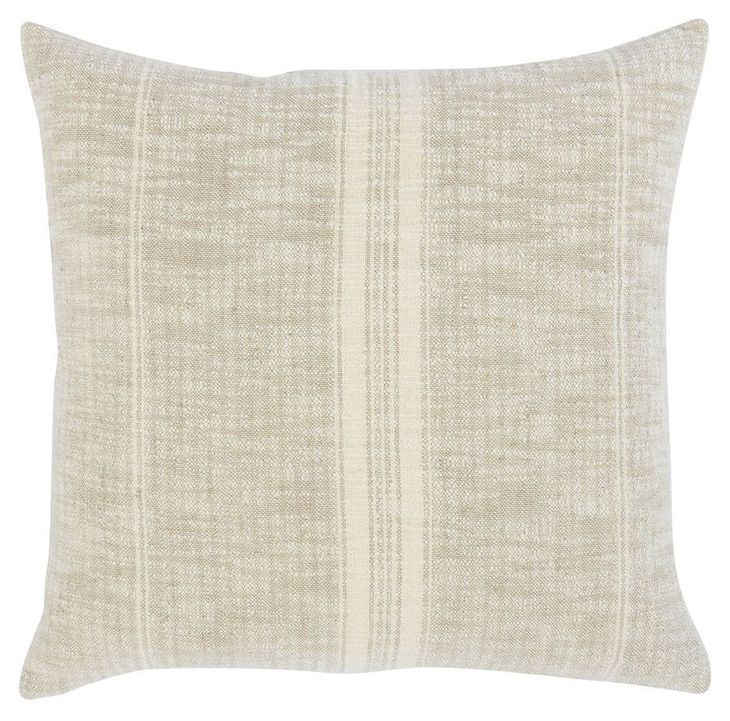 Repose Ria Natural and Ivory Square Accent Pillow