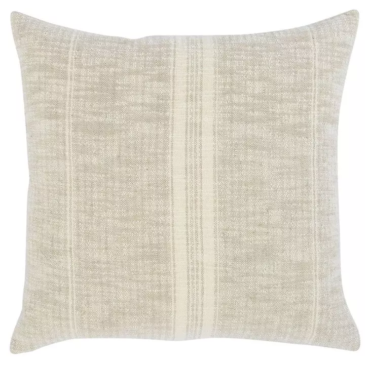 Repose Ria Natural and Ivory Square Accent Pillow Set of 2
