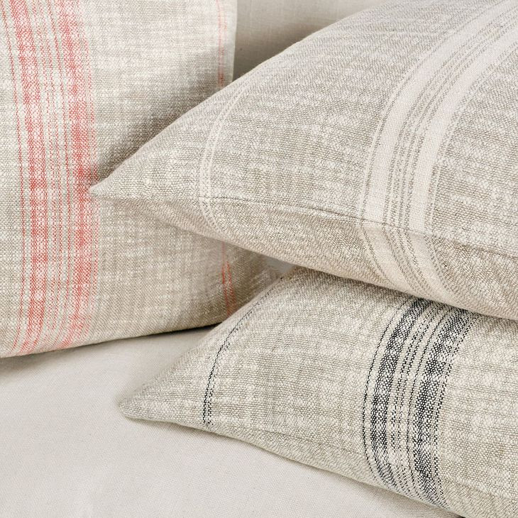 Repose Ria Natural and Ivory Square Accent Pillow