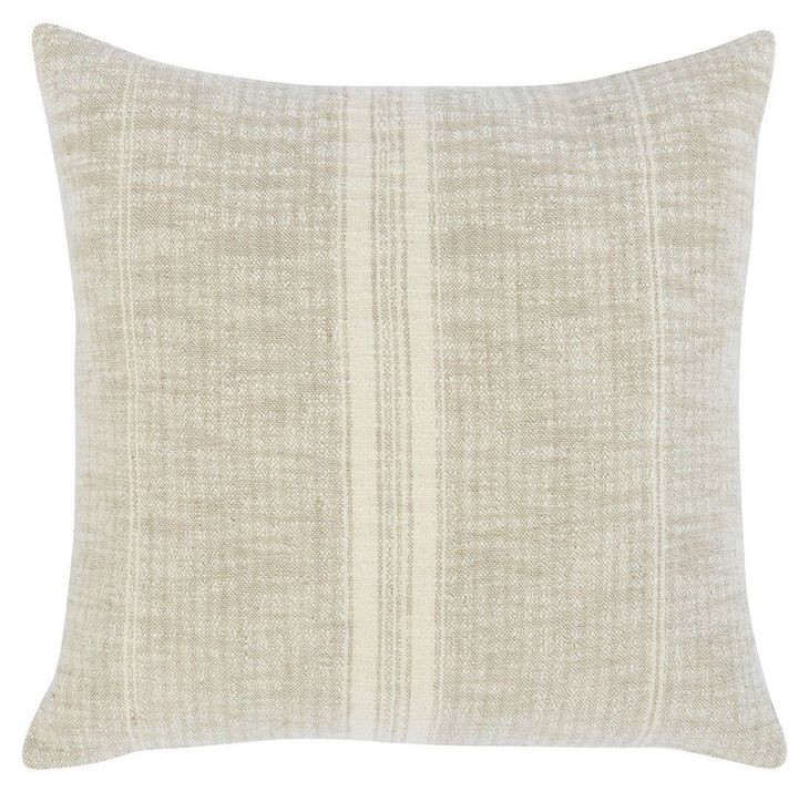 Repose Ria Natural and Ivory Square Accent Pillow