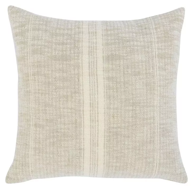 Repose Ria Natural and Ivory Square Accent Pillow Set of 2