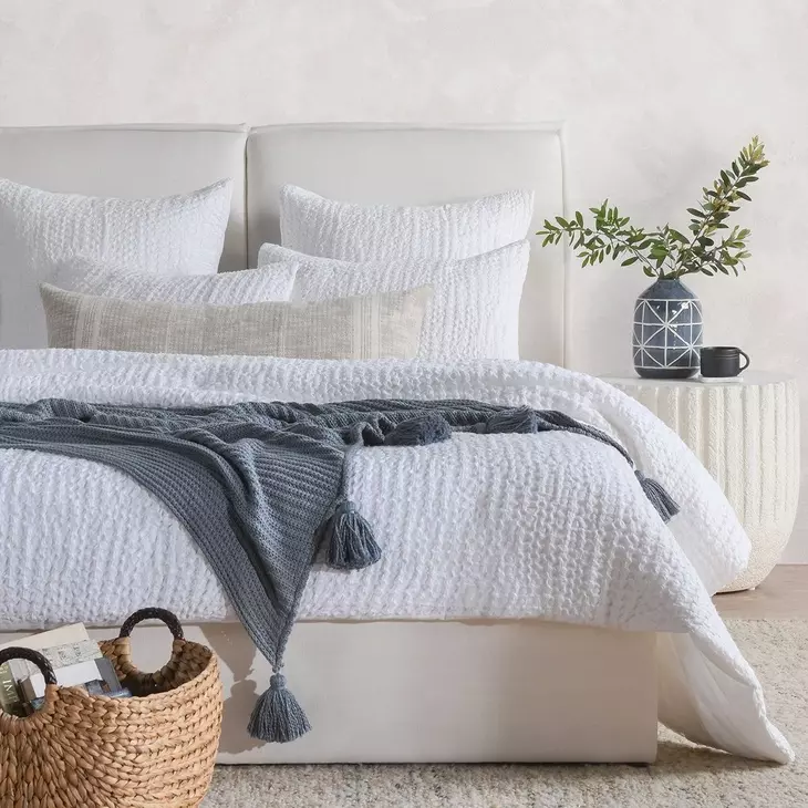 Repose Ria Natural and Ivory Rectangular Accent Pillow