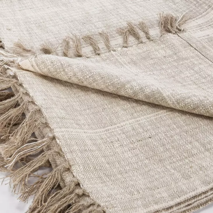 Throws Ria Natural and Ivory Throw