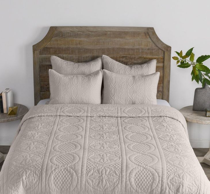 Anessa Taupe Queen Quilt