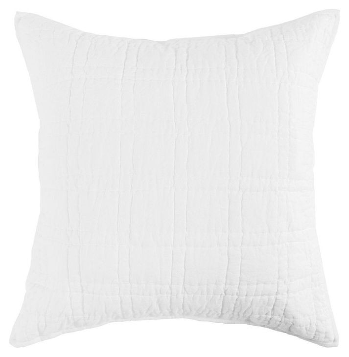 Carly White Euro Sham with Silvadur Tech