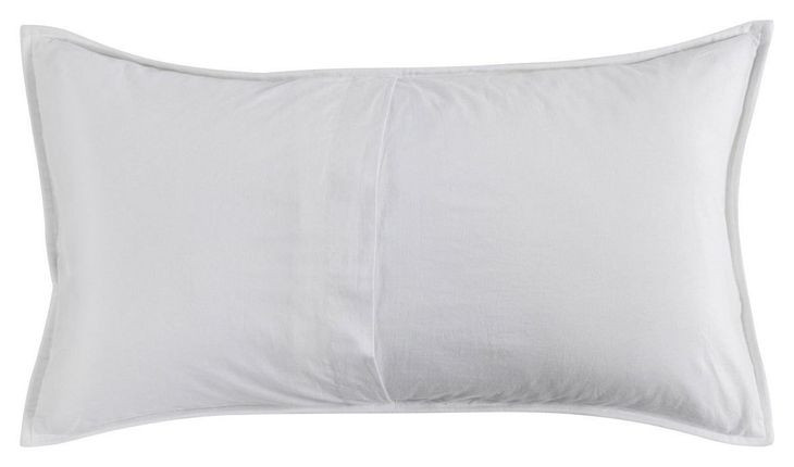 Carly White King Sham with Silvadur Tech