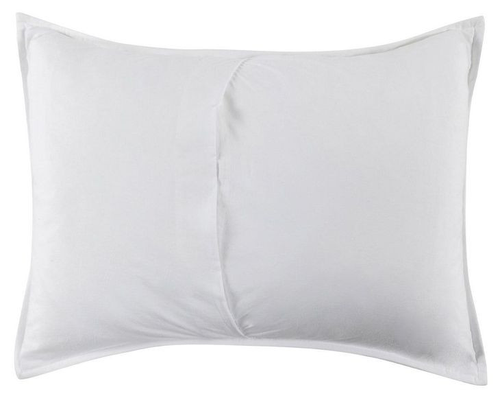 Carly White Standard Sham with Silvadur Tech