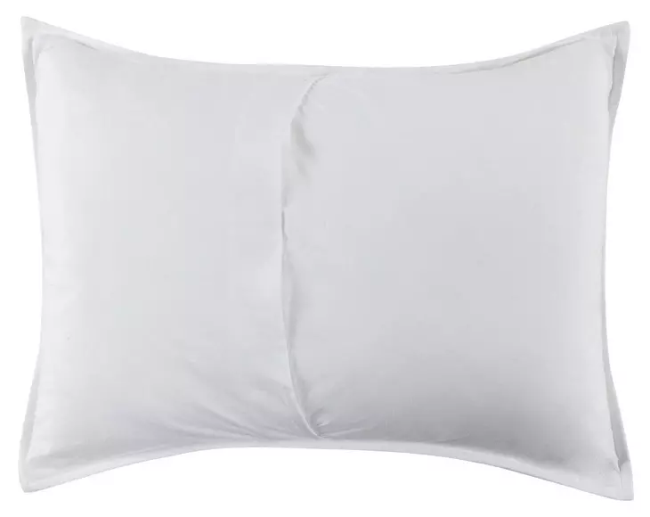 Carly White Standard Sham with Silvadur Tech